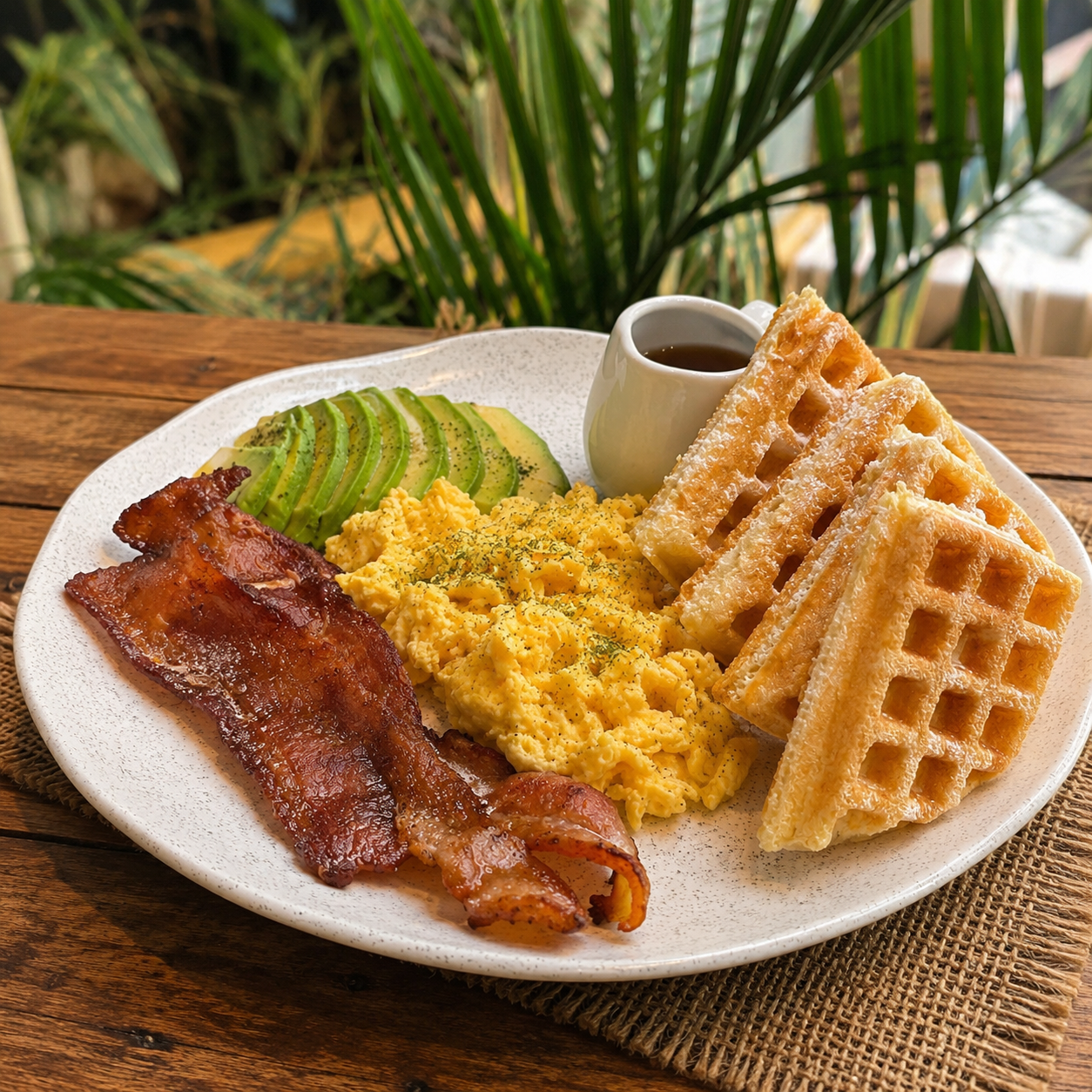 Waffles de yuca